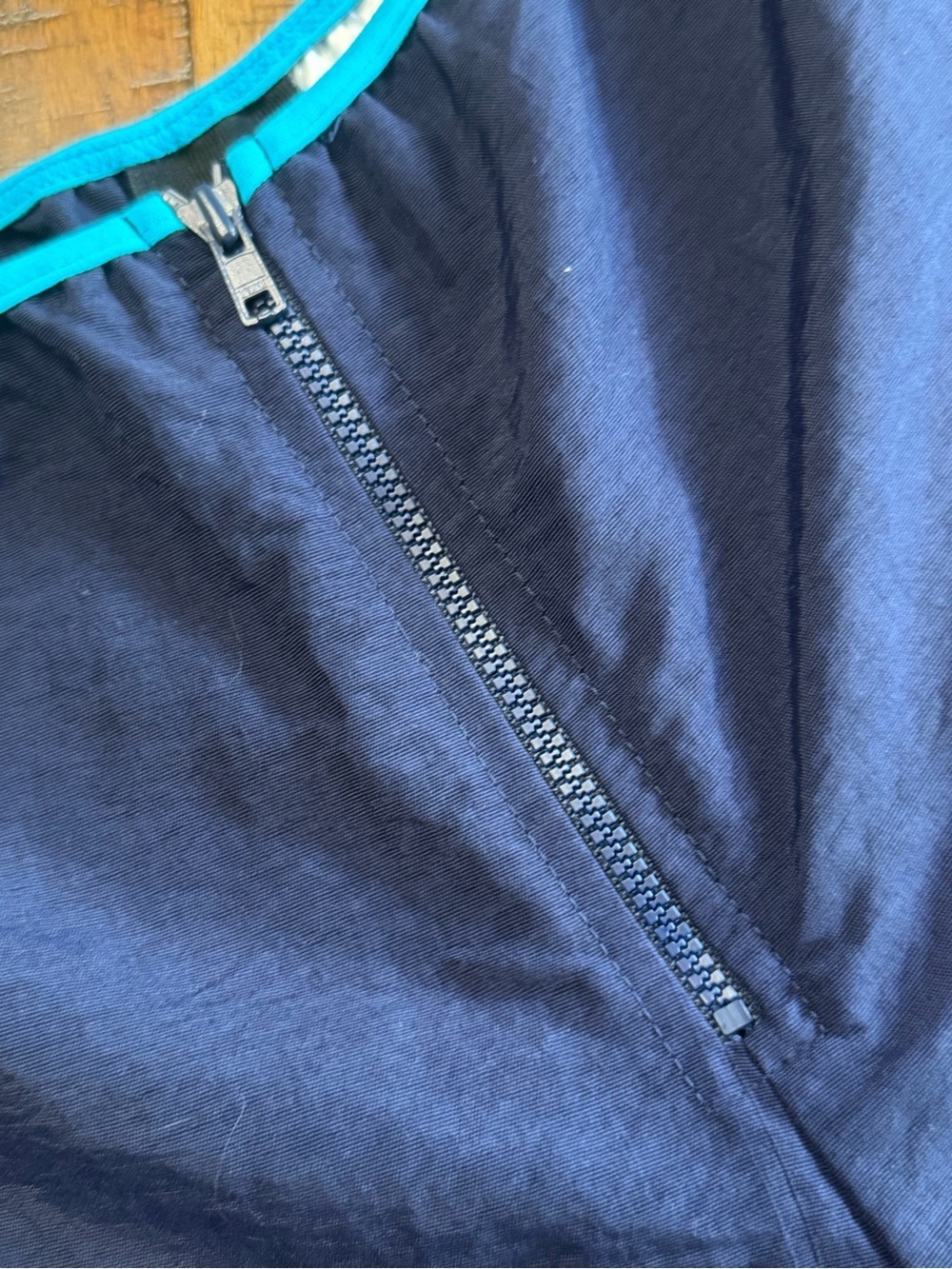 Mossimo Supply Co. Navy Shorts with Turquoise Trim, women XL - Picture 4 of 7